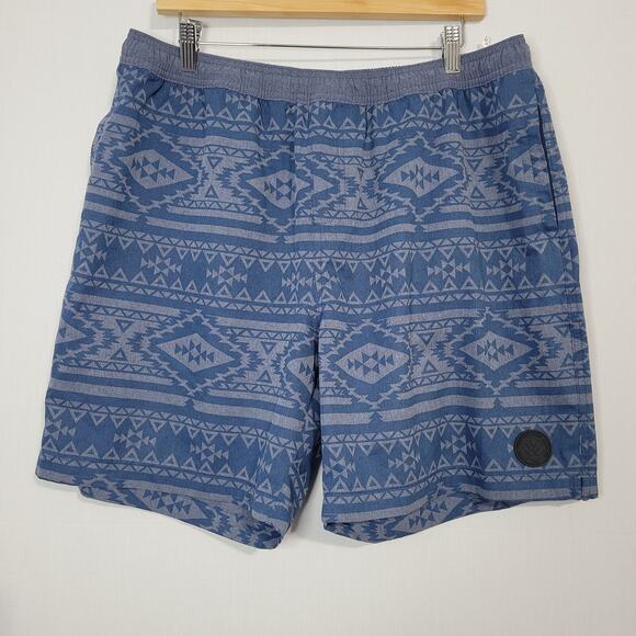 Chubbies Thighbrids hybrid gym-swim shorts 7" size XXL blue southwestern print - Picture 1 of 8